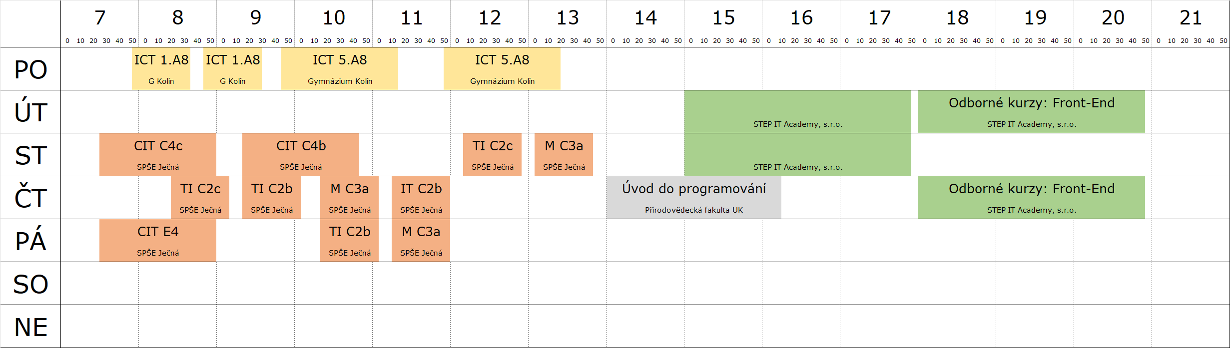 Rozvrh hodin 2023/2024